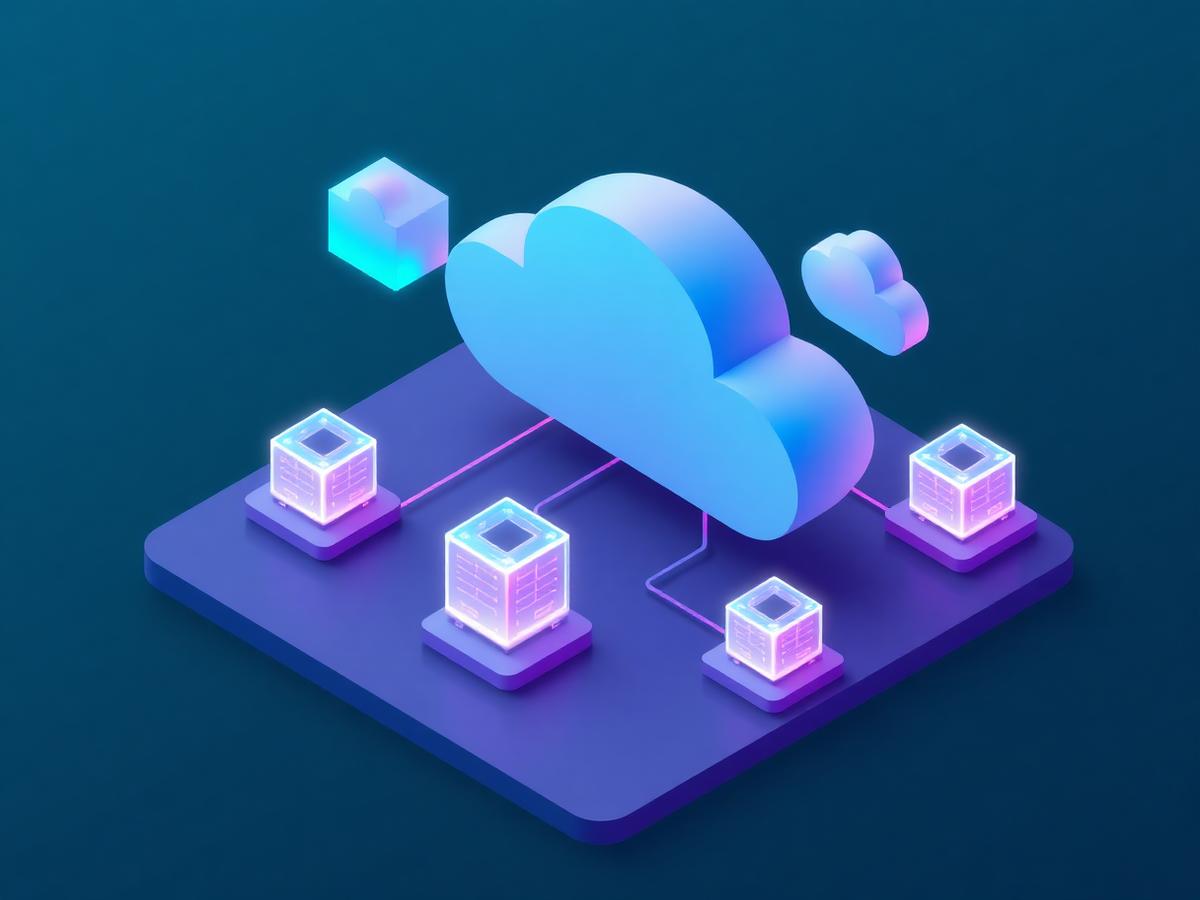 Cloud infrastructure illustration